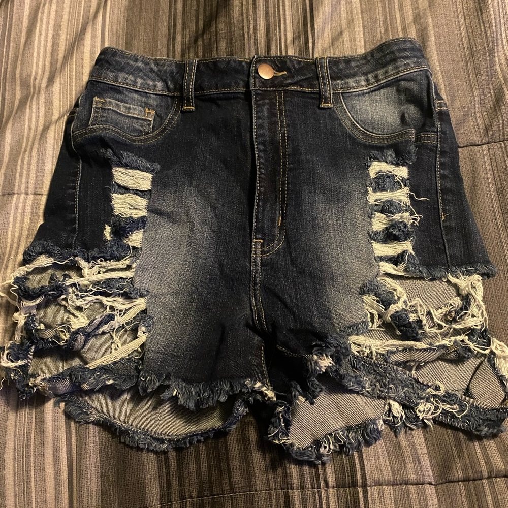 Dark colored shorts